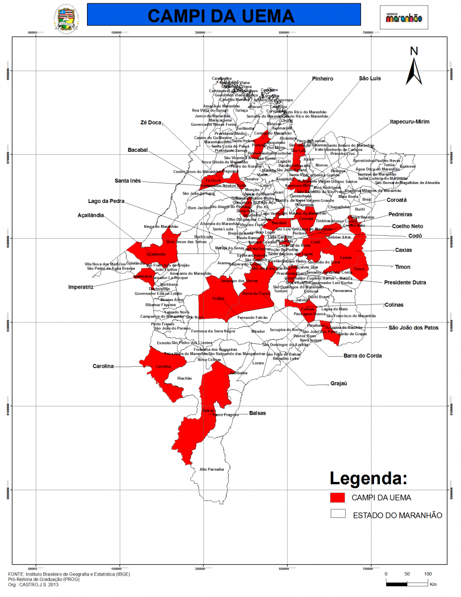MAPA – Centros da Uema