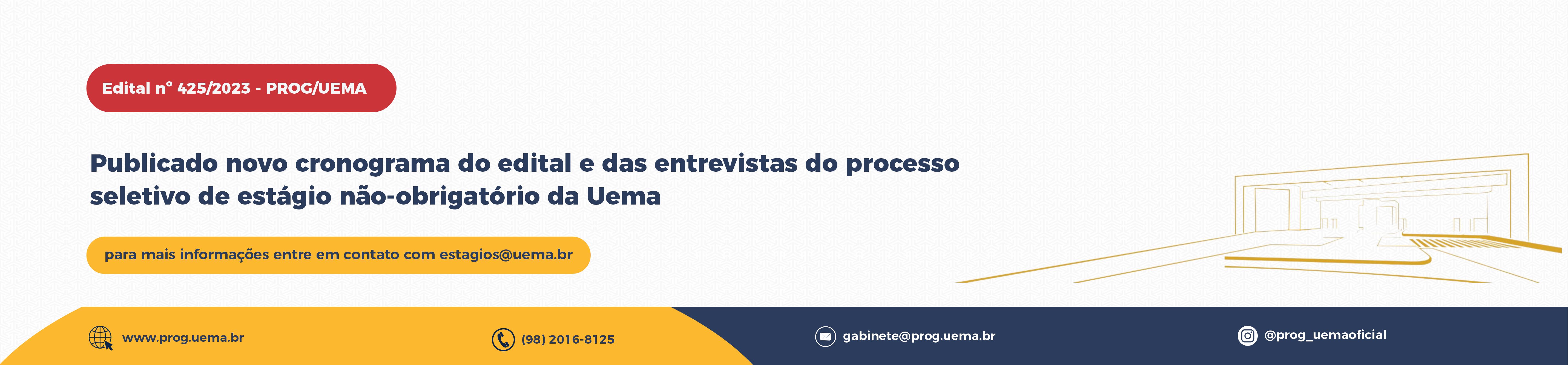 Novo cronograma de entrevista estágio não-obrigatório
