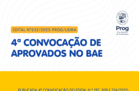 Uema publica 4ª convocação de candidatos aprovados na seleção do Programa de Bolsas de Apoio ao Ensino (BAE)