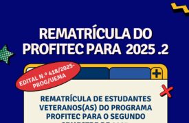 Uema publica edital de rematrícula de veteranos do ProfiTec