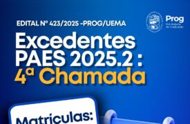 Uema convoca 4ª lista de excedentes do PAES 2025 para matrícula no 2º semestre
