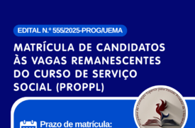 Uema divulga 2ª convocação de candidatos para vagas remanescentes do curso de Serviço Social