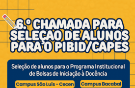 Inscrições abertas para cadastro reserva de bolsistas do PIBID
